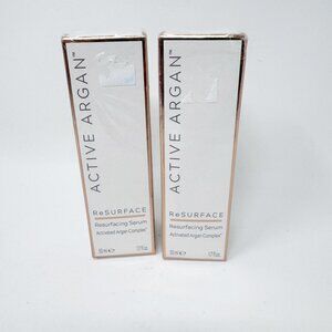 LOT 2 - Active Argan Resurfacing Serum 1.7oz Activated Argan Complex  NEW SEALED